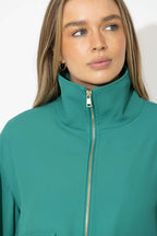 Teal Euro Athleisure Jacket