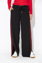 Black Euro Pintuck Sport Pant