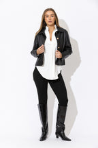 Black Faux Leather Jacket