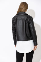 Black Faux Leather Jacket