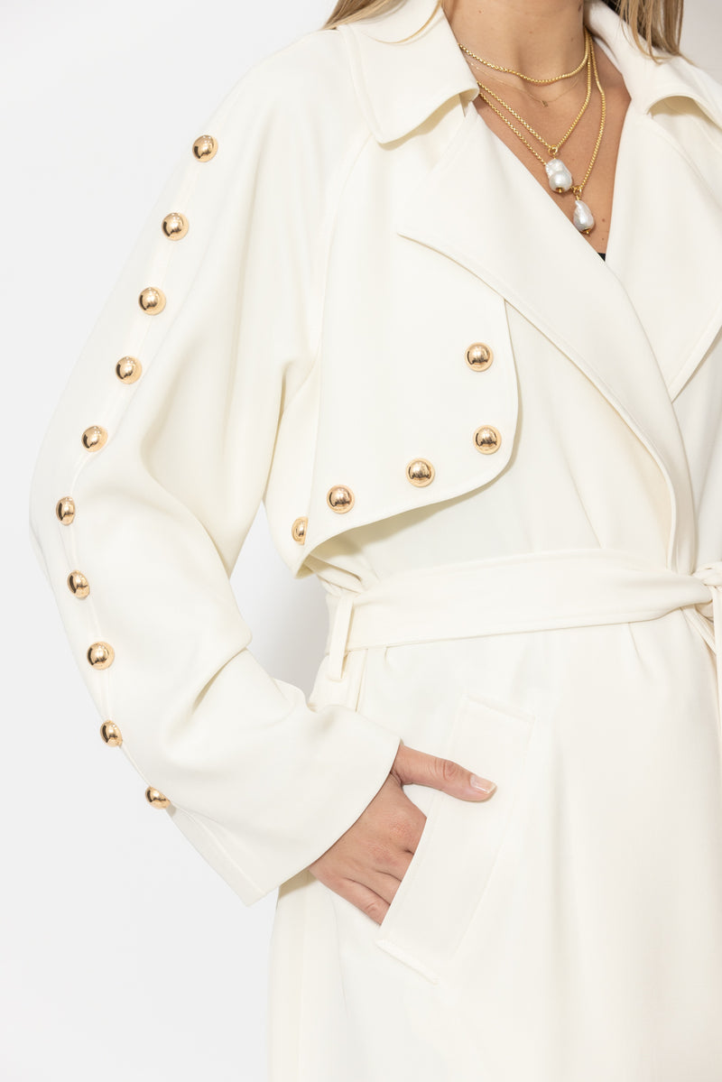 Ivory Lustra Dome Trench
