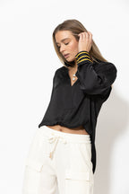 Black Glow Military Blogger Shirt