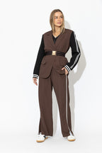 Chocolate Euro Pintuck Sport Pant