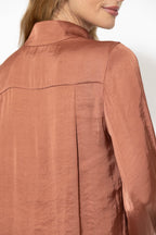 Terra Glow Rib Cuff Blogger Shirt
