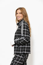 Black/White Zip Sport Jacket