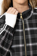 Black/White Zip Sport Jacket