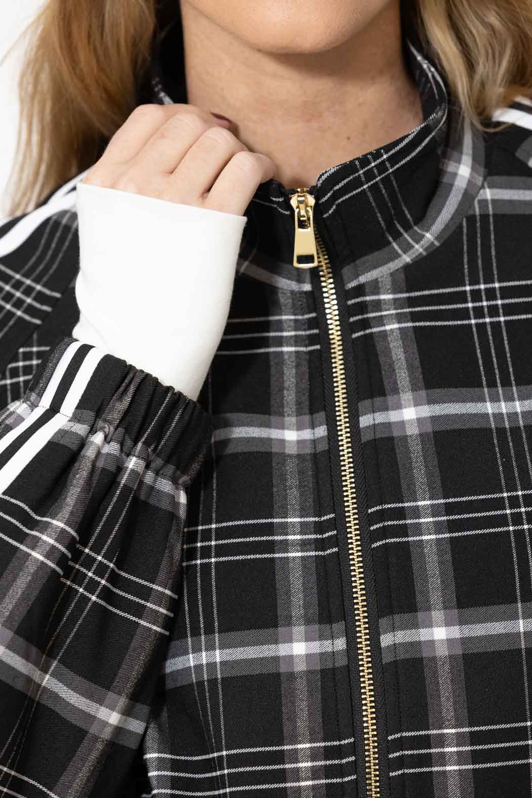 Black/White Zip Sport Jacket