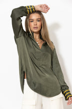 Khaki Glow Military Blogger Shirt