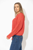 Red Chunky Jumper