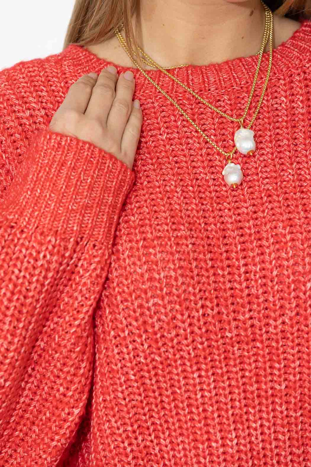 Red Chunky Jumper