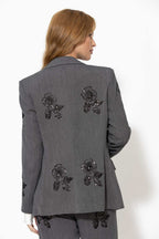Grey Sequin Blazer