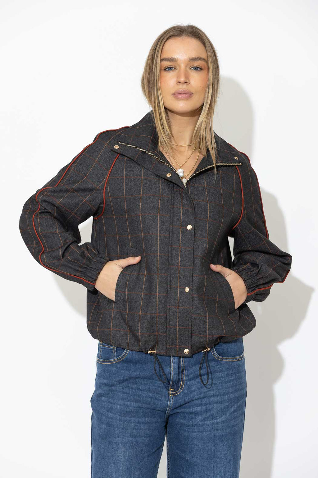 Charcoal Athleisure Jacket