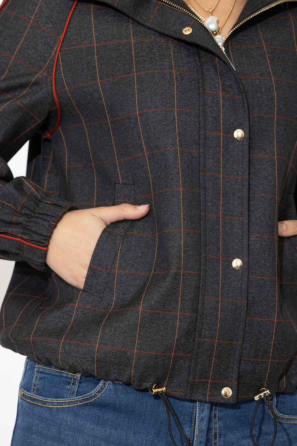 Charcoal Euro Athleisure Jacket