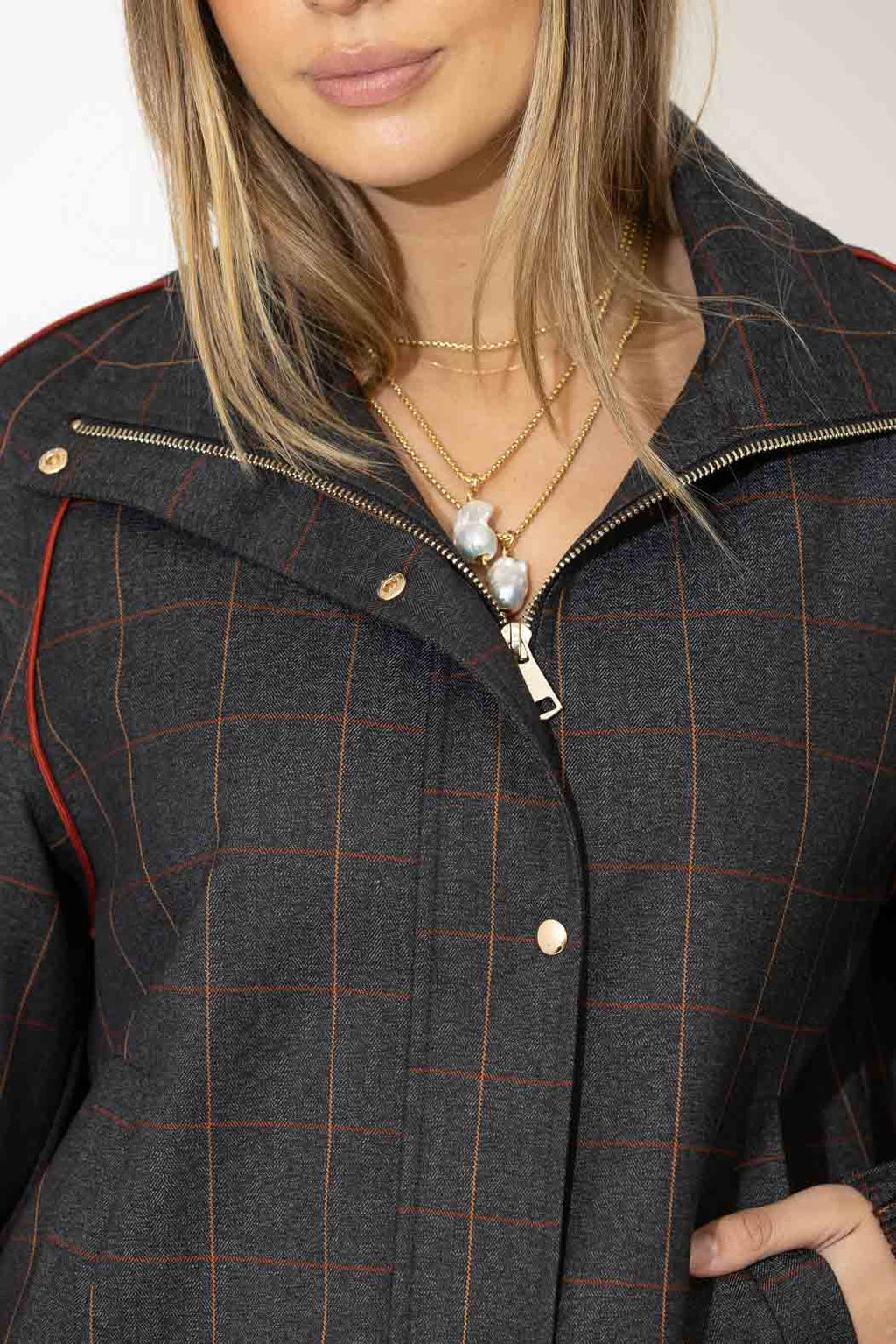 Charcoal Euro Athleisure Jacket
