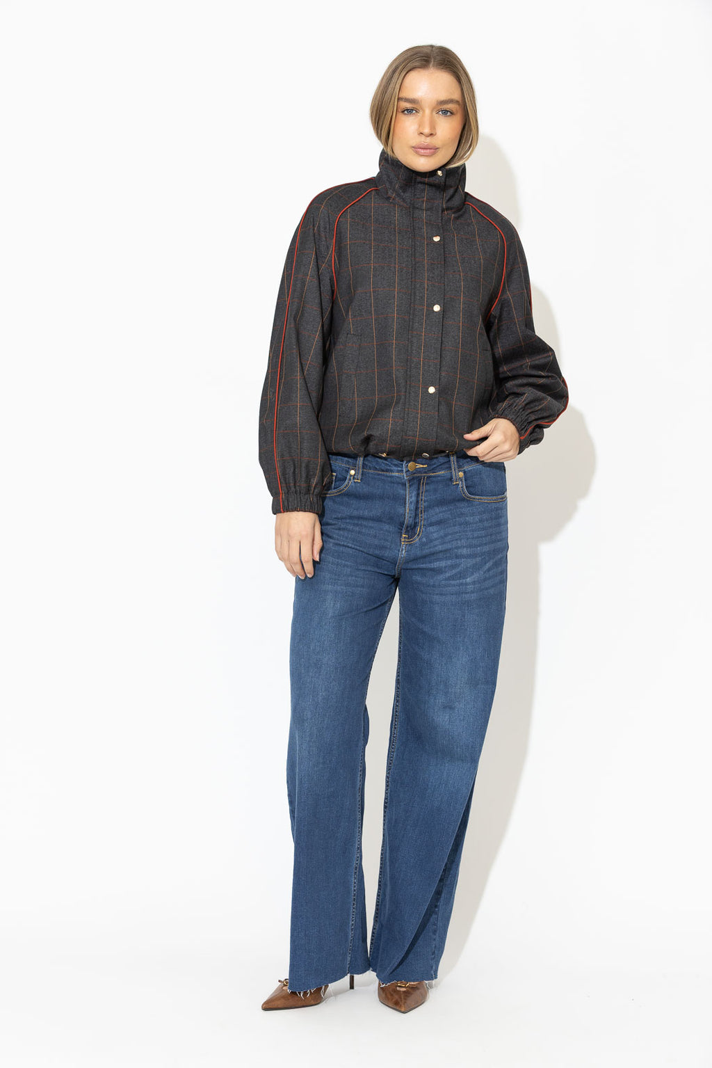 Charcoal Euro Athleisure Jacket