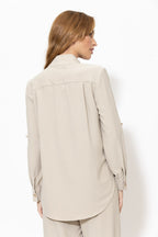 Beige Luxury Cargo Blogger Shirt