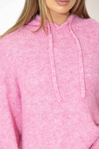 Pink Fluffy Hooded Jumper