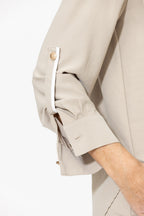 Beige Luxury Cargo Blogger Shirt