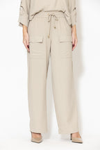 Beige Luxury Cargo Pant