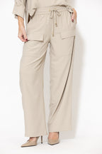 Beige Luxury Cargo Pant