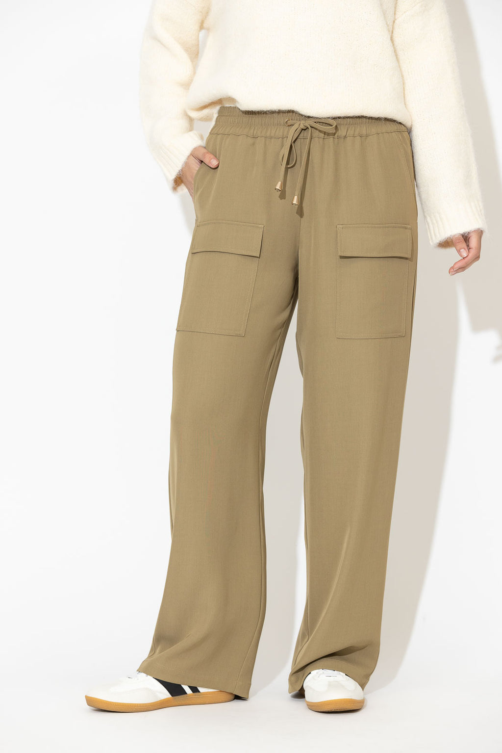 Taupe Lustra Cargo Pant