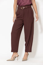 Burgundy Lustra Cleo Pant
