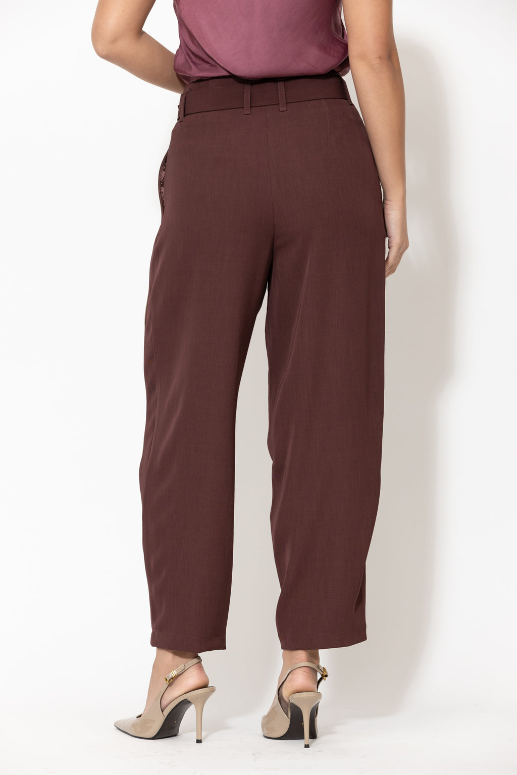 Burgundy Lustra Cleo Pant