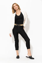 Taupe Elasticated Horsebit Belt