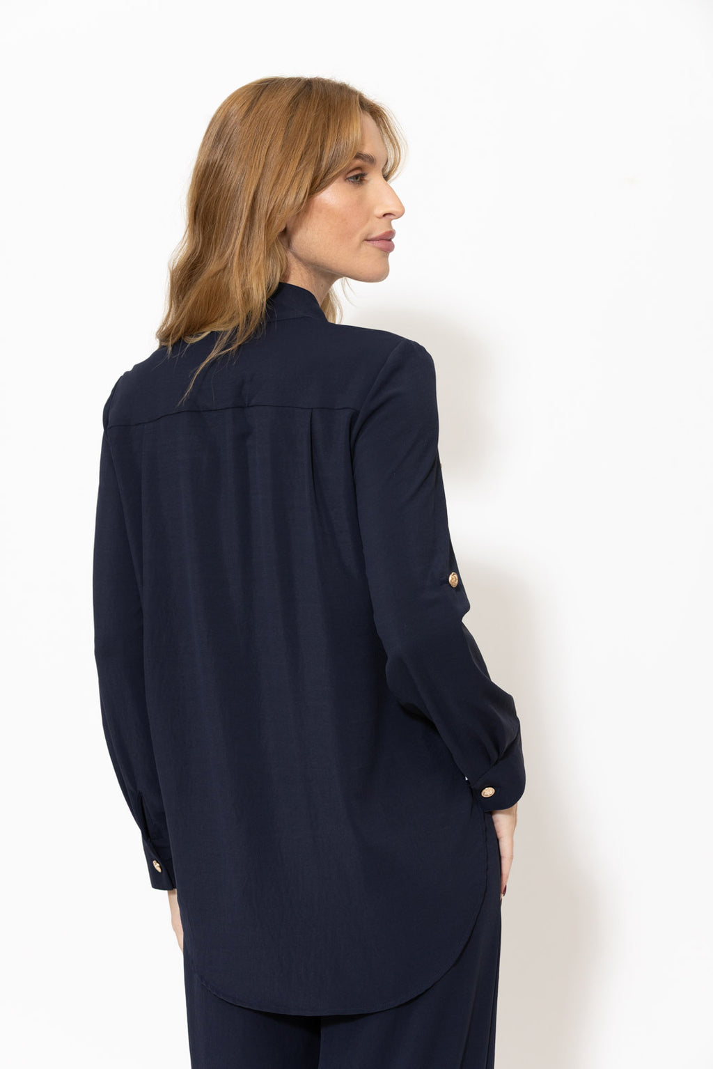 Navy Luxury Cargo Blogger Shirt