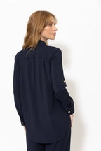 Navy Luxury Cargo Blogger Shirt
