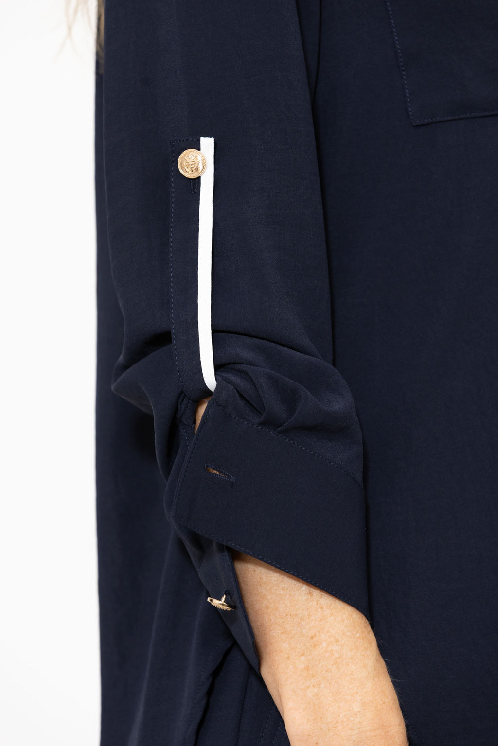 Navy Luxury Cargo Blogger Shirt
