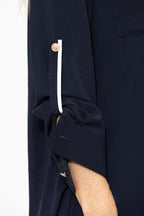 Navy Luxury Cargo Blogger Shirt