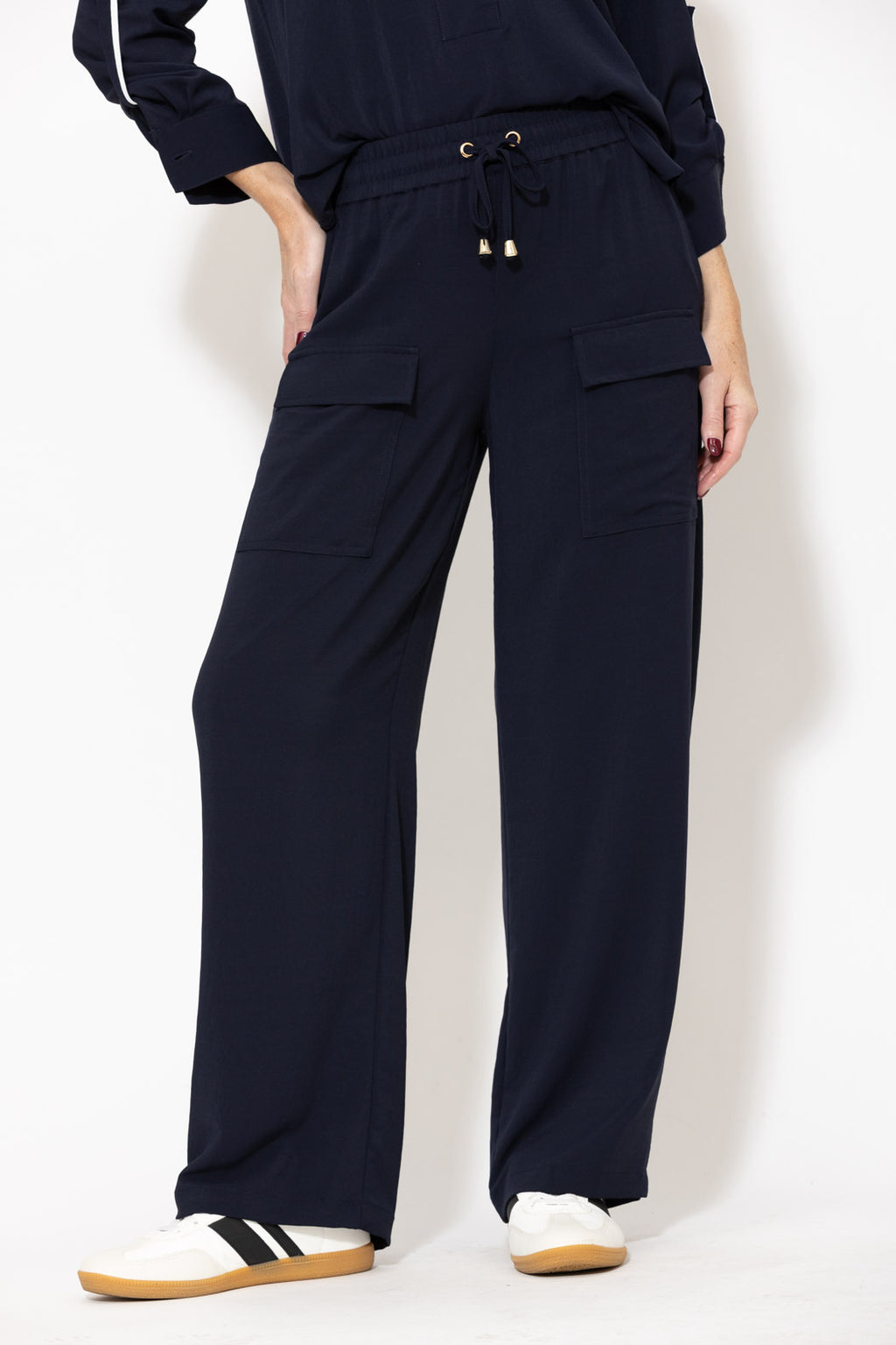 Navy Luxury Cargo Pant