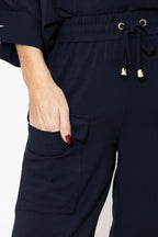 Navy Luxury Cargo Pant