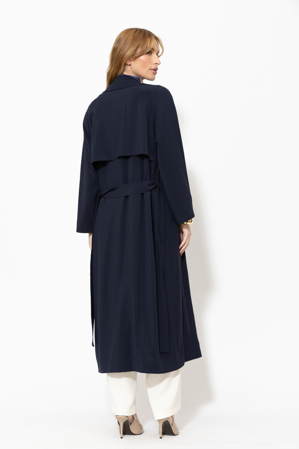 Navy Luxury Trench Coat