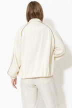 Ivory Lustra Athleisure Jacket