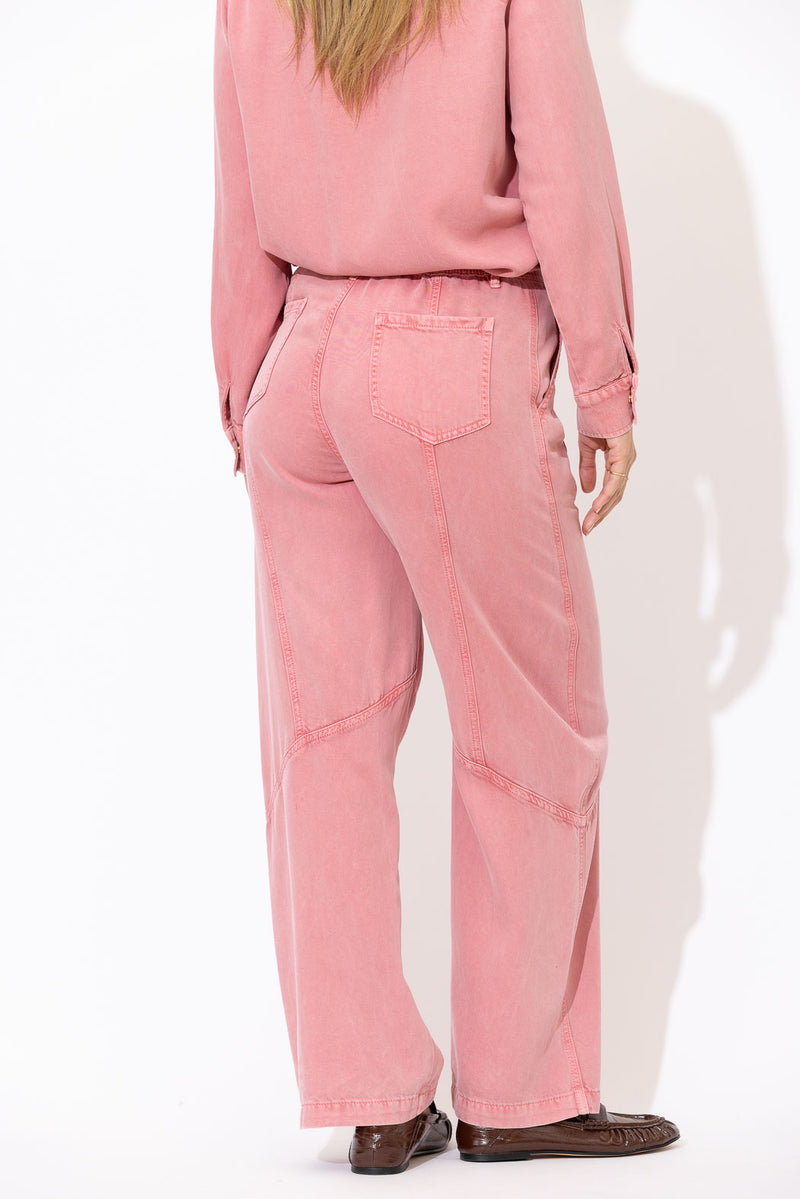 Pink Denim Baggy Street Jean