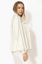 Ivory Lustra Athleisure Jacket