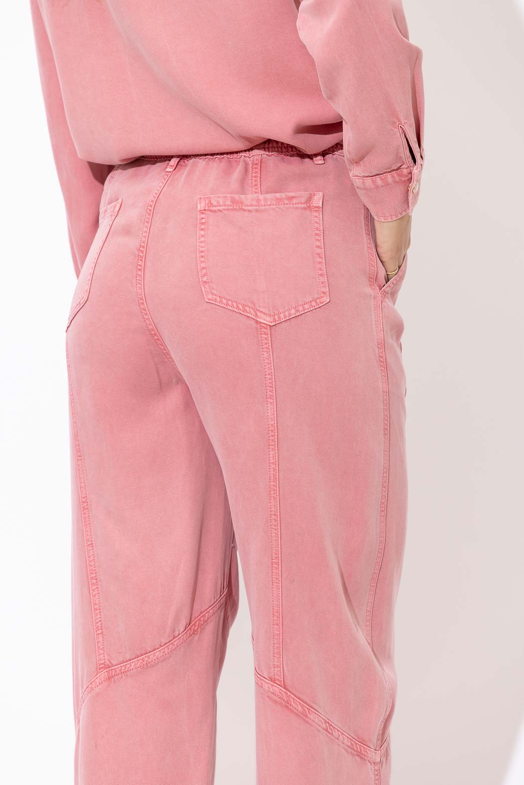 Pink Denim Baggy Street Jean
