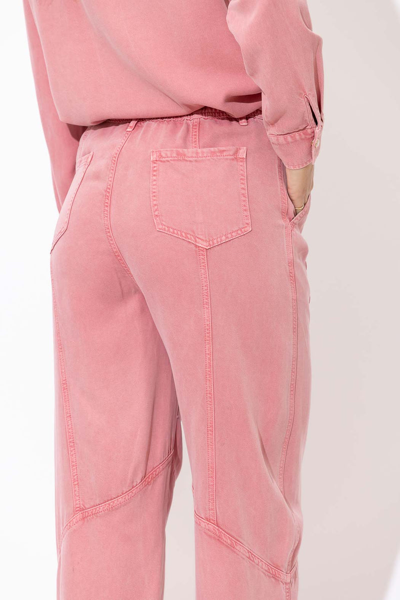 Pink Denim Baggy Street Jean