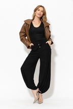 Black Tencel Balloon Pant