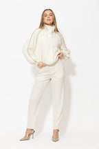 Ivory Lustra Athleisure Jacket