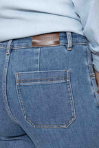 Mid Denim Pintuck Jean