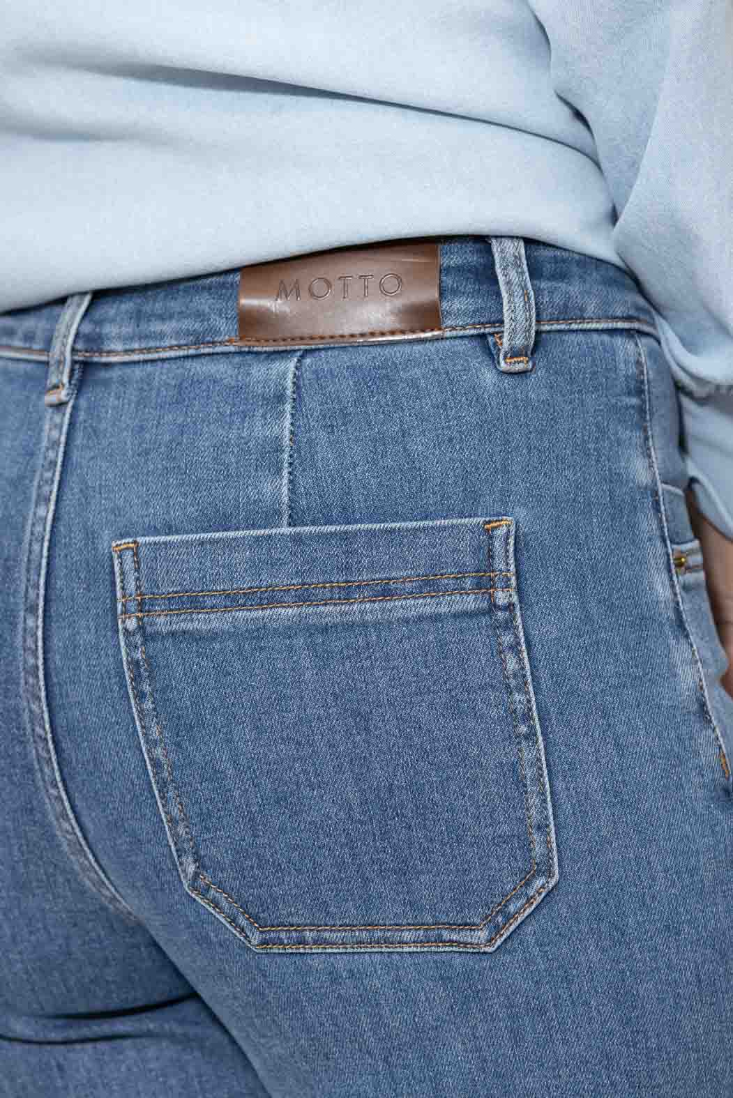 Mid Denim Pintuck Jean
