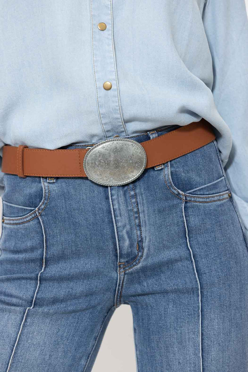 Tan Western Belt