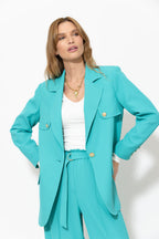 Aqua Euro Trench Blazer