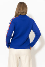 Cobalt Funnel Knit