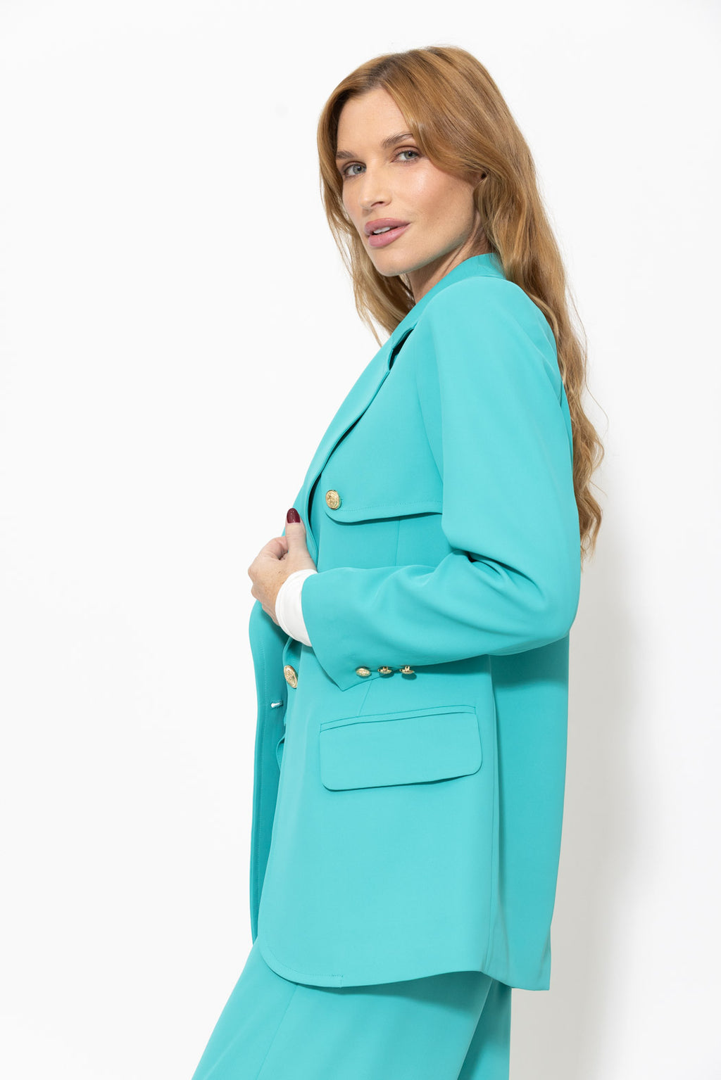 Aqua Euro Trench Blazer