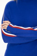 Cobalt Funnel Knit