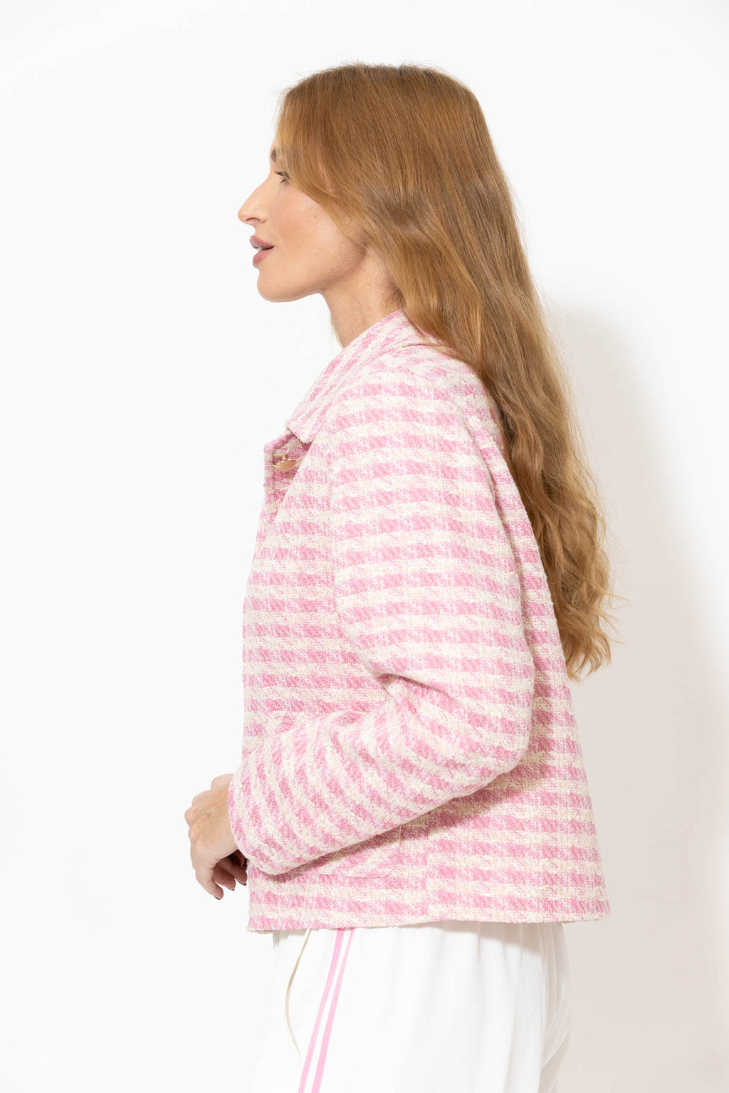 Pink Collins Jacket